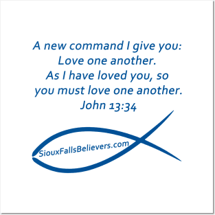 SCRIPTURE John 13:34 Posters and Art